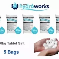 5x 10kg bags of Softener Salt Tablets